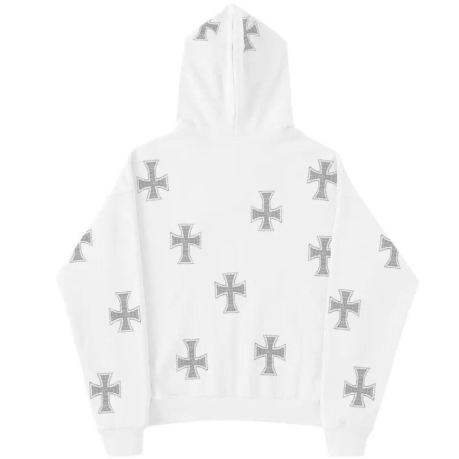 Strass cross sweatshirt