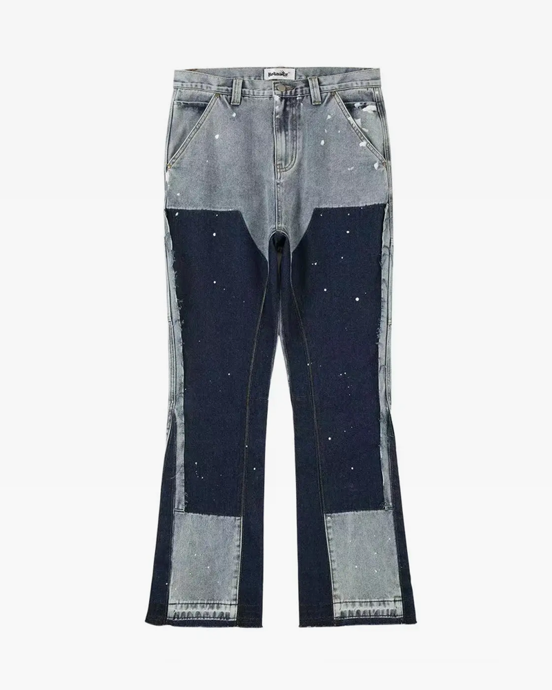 Men&#39;s patchwork jeans