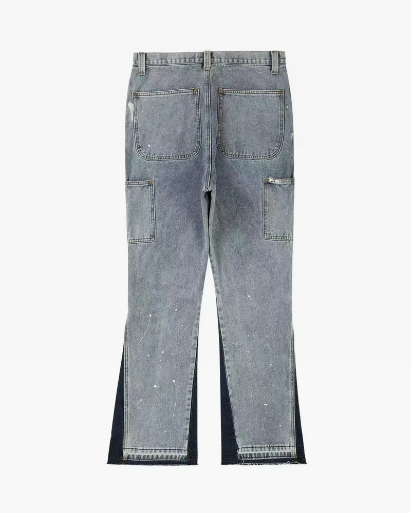 Men&#39;s patchwork jeans