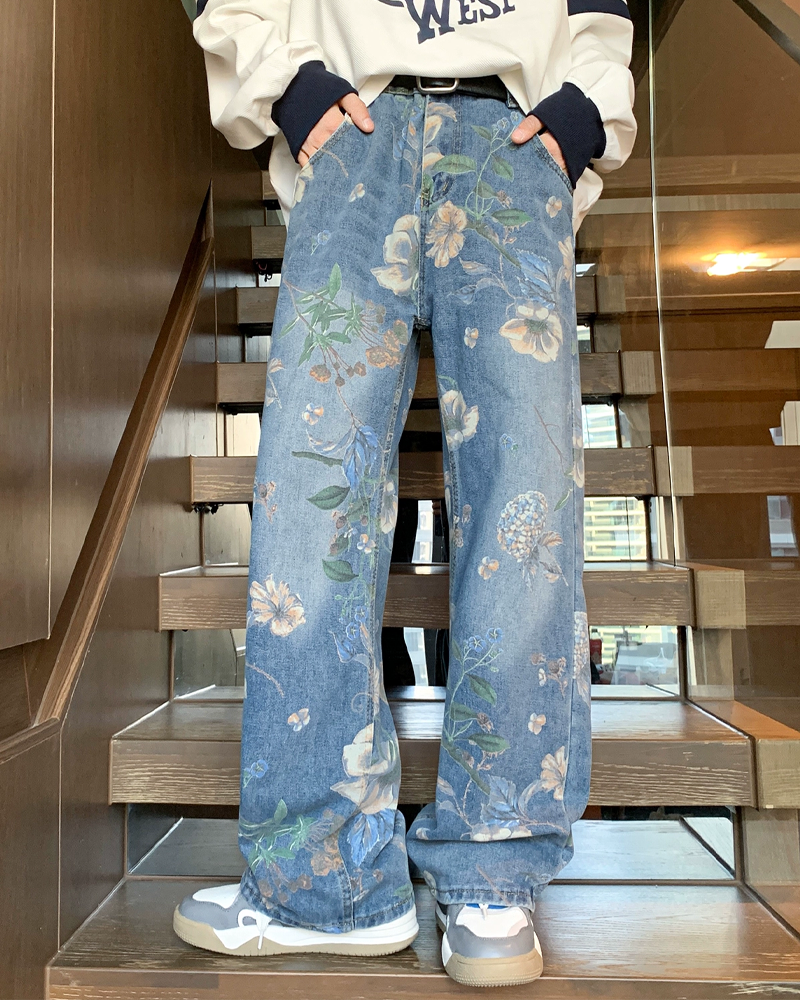 Floral Jeans