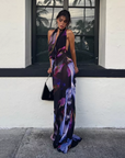 Long tie-dye dress