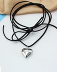 Cord necklace heart