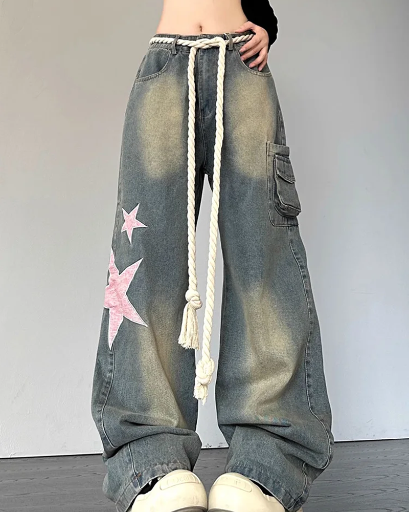 Jeans with stars