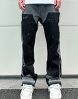 Men's patchwork jeans