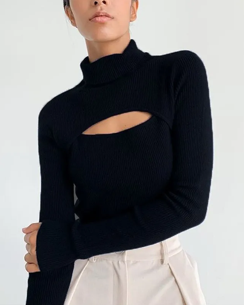 Women&#39;s turtleneck sweater