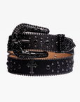 Black Rhinestone Belt