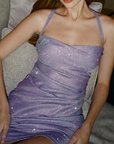 Purple sequin dress