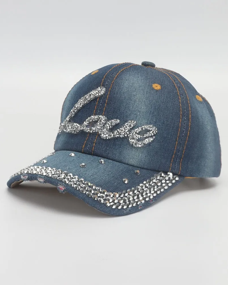 Women&#39;s rhinestone cap