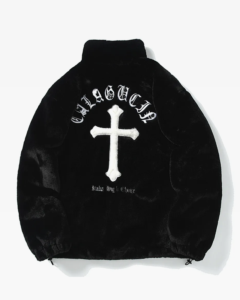 Jacket with cross