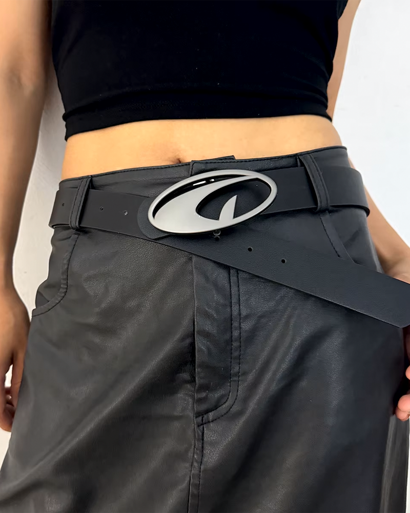 Black streetwear belt