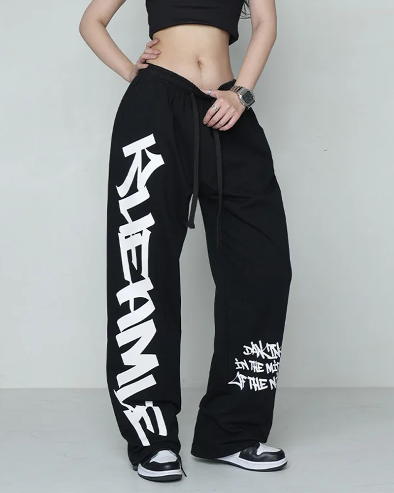 Printed jogging pants