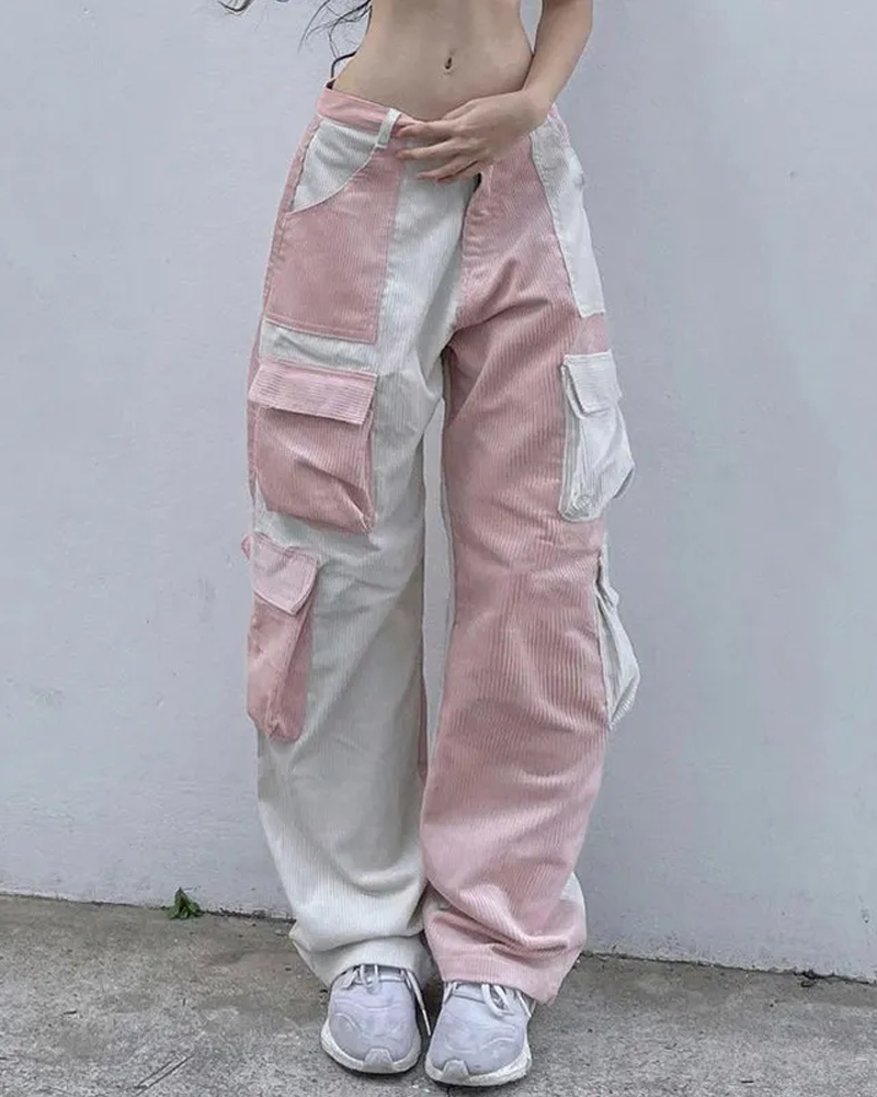 Women&#39;s corduroy cargo pants