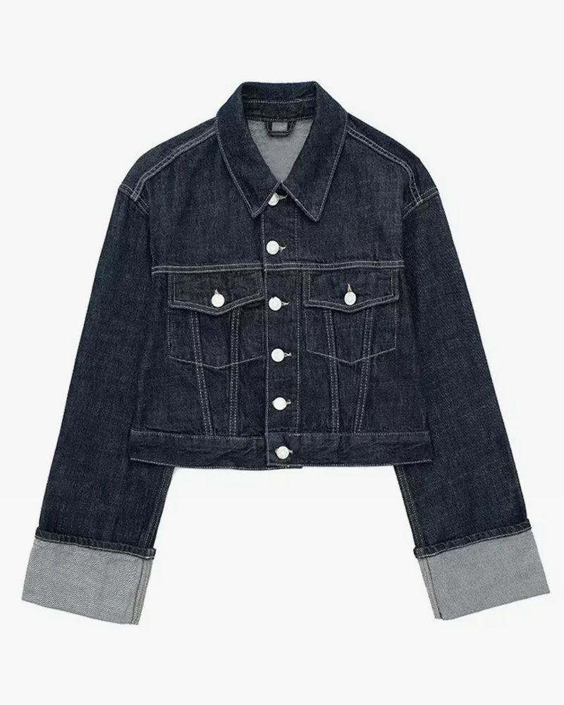 Women&#39;s Short Denim Jacket