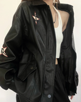 Women's vintage leather jacket