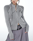 Women's zip-up cardigan