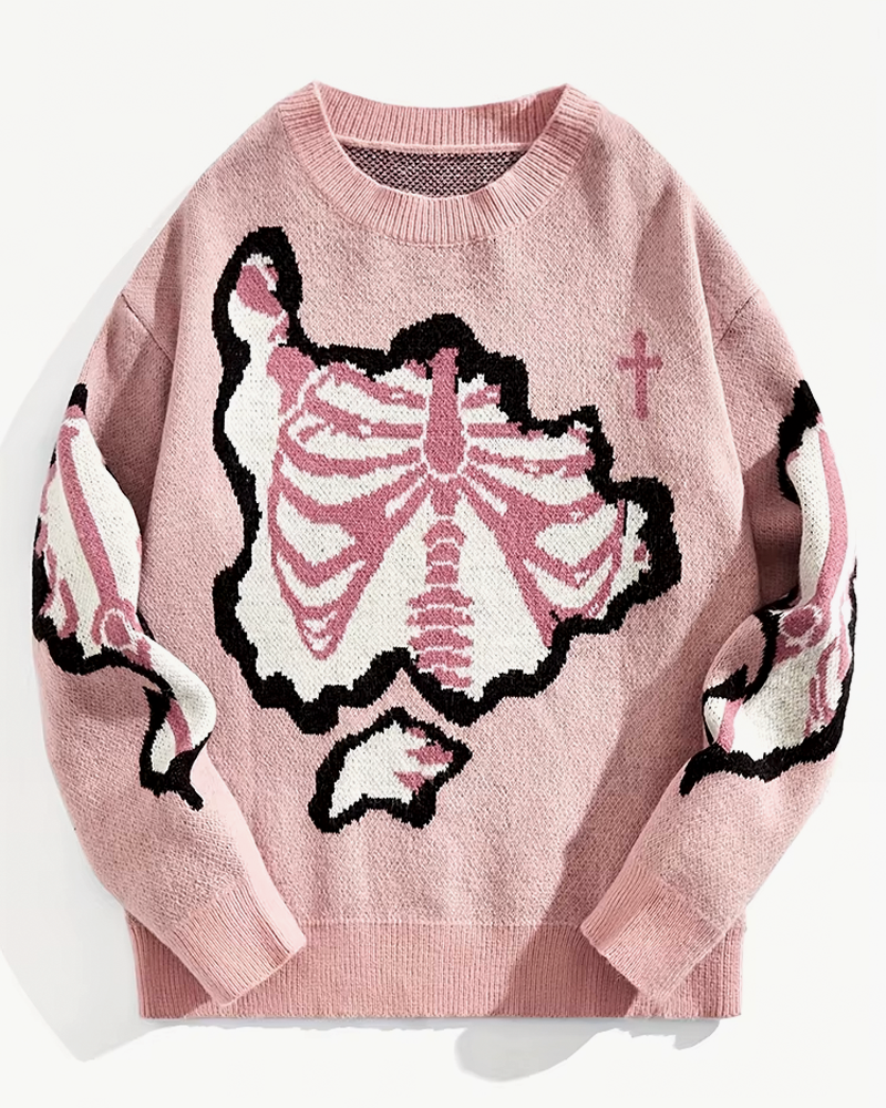 Y2K Skeleton Sweater