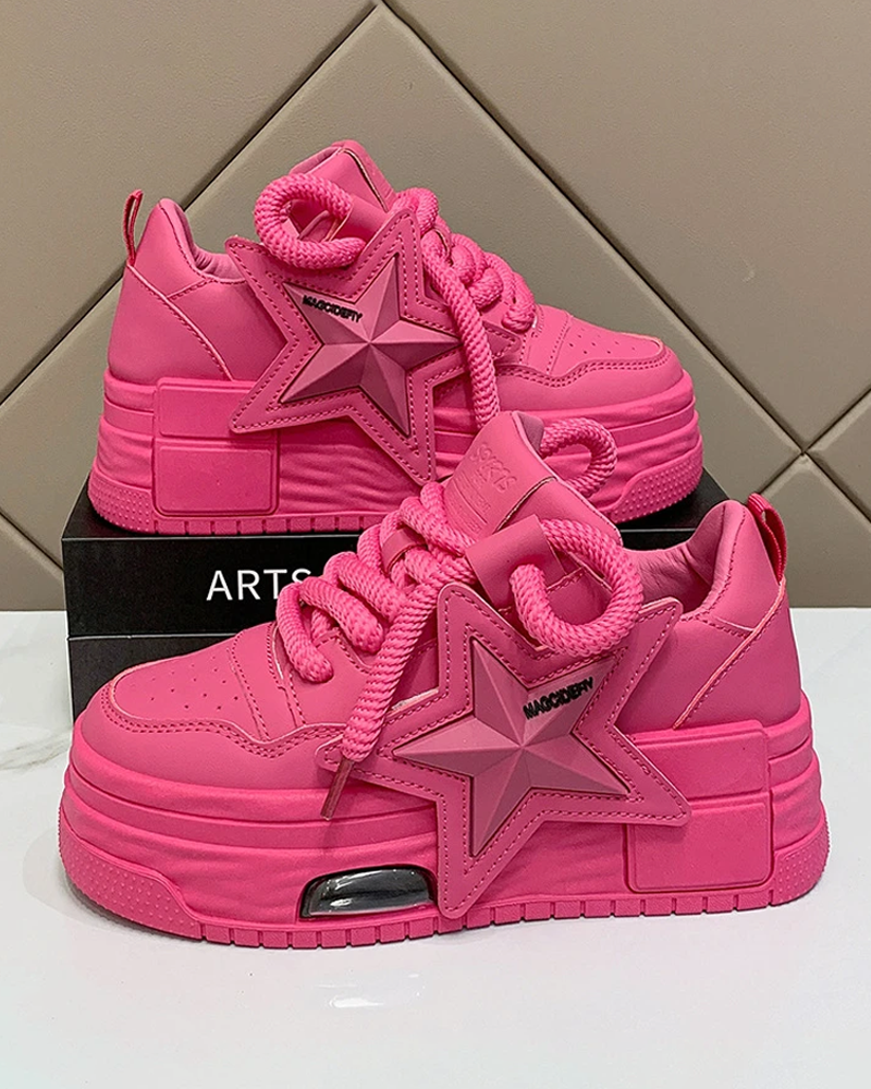 Fuchsia pink women&#39;s sneakers