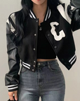 Varsity crop jacket