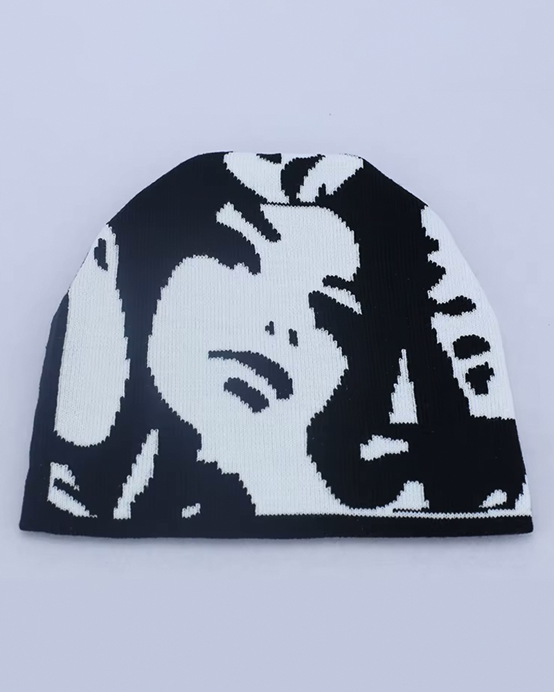 Y2K Women&#39;s Face Bonnet