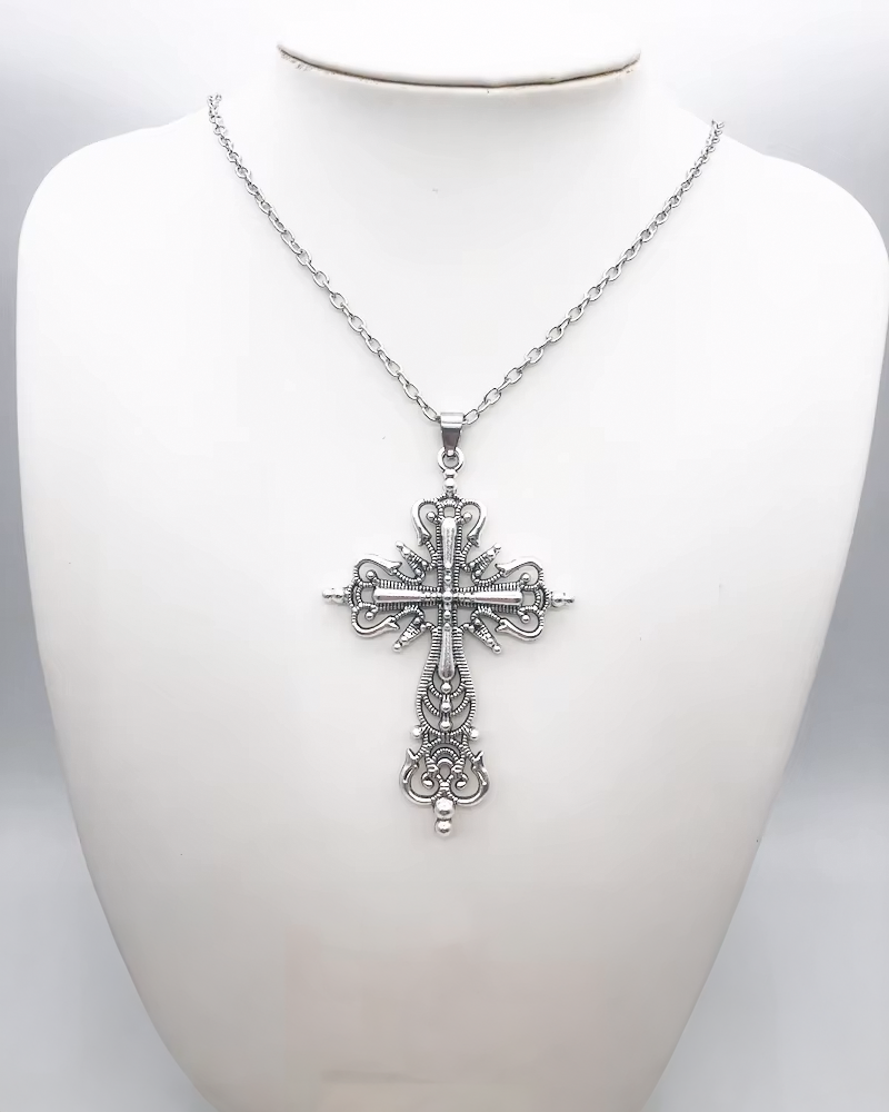 Large cross necklace