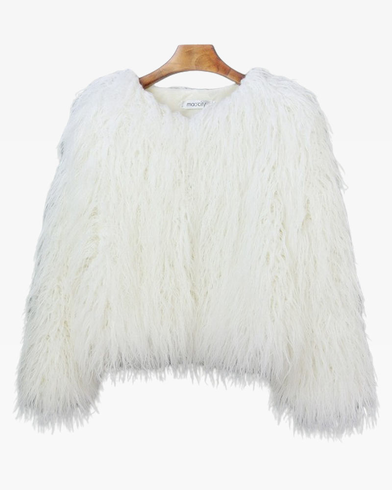 Faux fur jacket