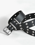 Double eyelet belt