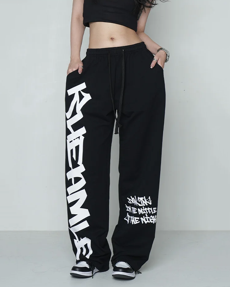 Printed jogging pants