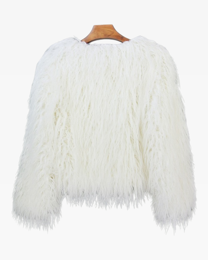 Faux fur jacket