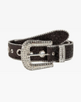 Black rhinestone belt