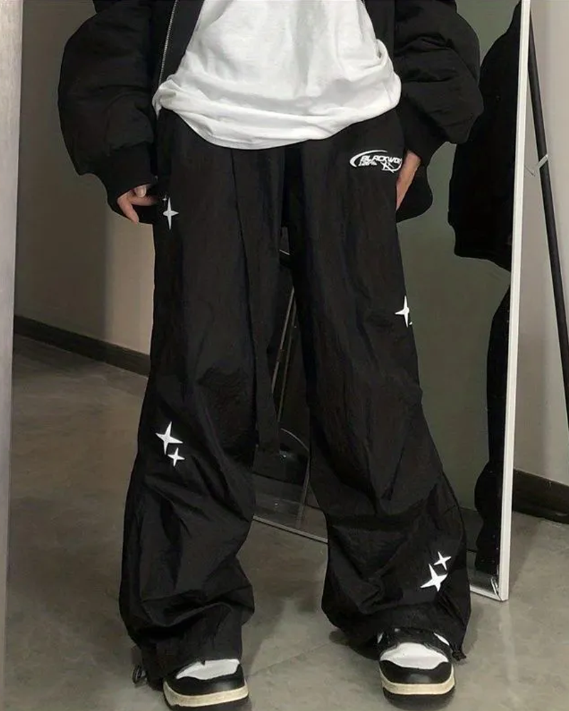 Y2K parachute pants