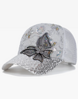 Women's cap with rhinestones