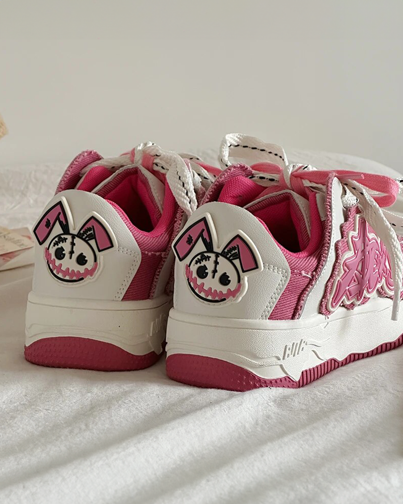 Women&#39;s pink sneakers