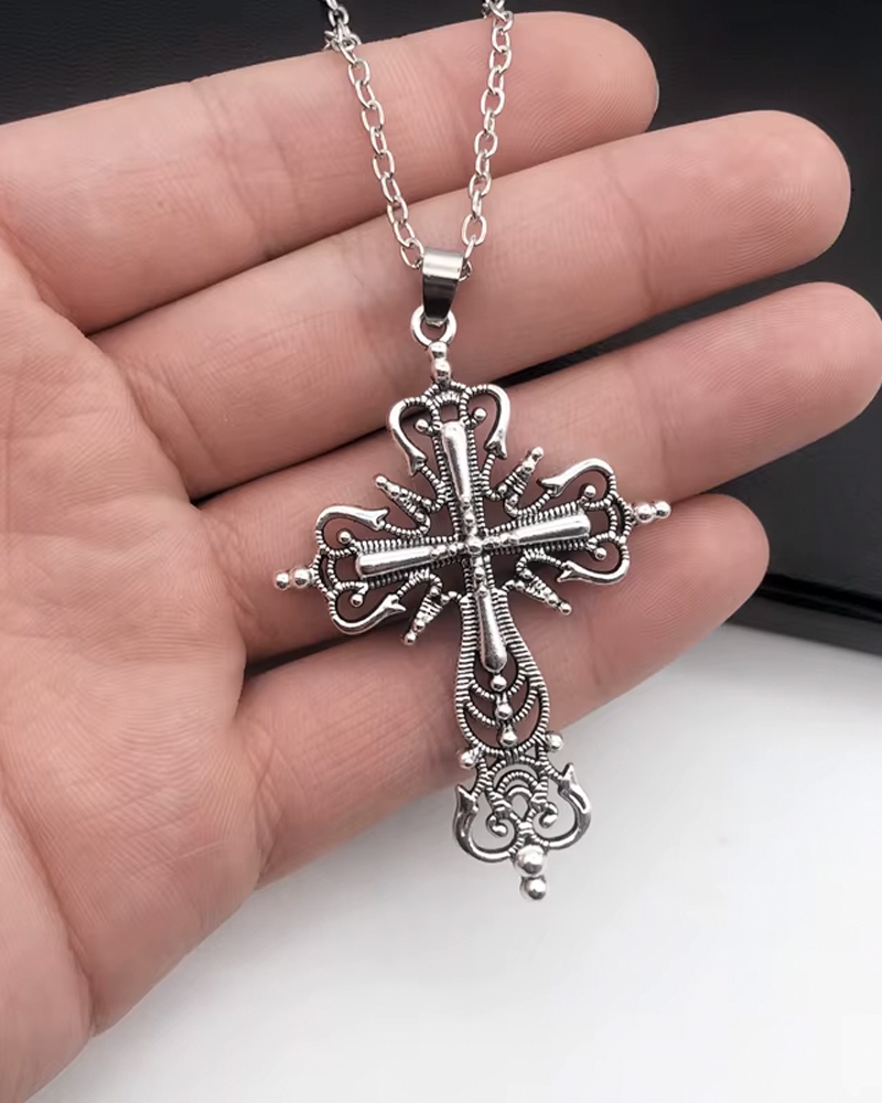 Large cross necklace