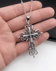 Large cross necklace