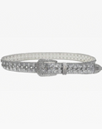 Silver rhinestone belt