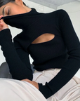 Women's turtleneck sweater