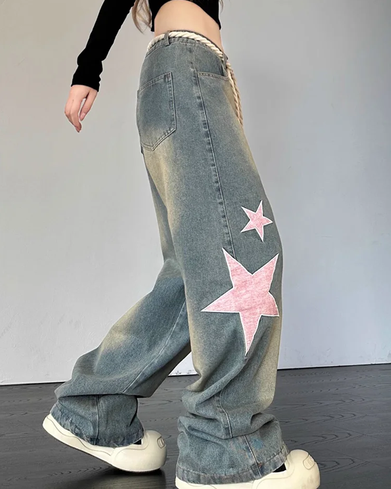 Jeans with stars