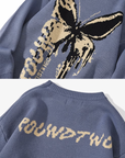 Butterfly knit sweater