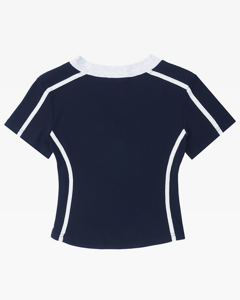 V-neck crop top