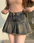 Women's denim mini skirt