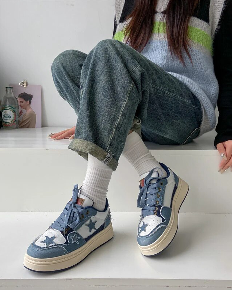 Women&#39;s Denim Sneakers