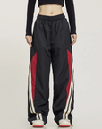 Black and red jogging pants