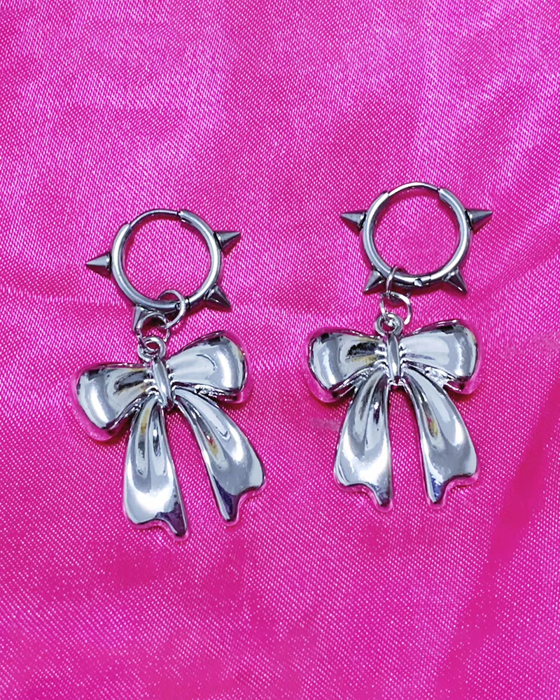 Bow tie earrings