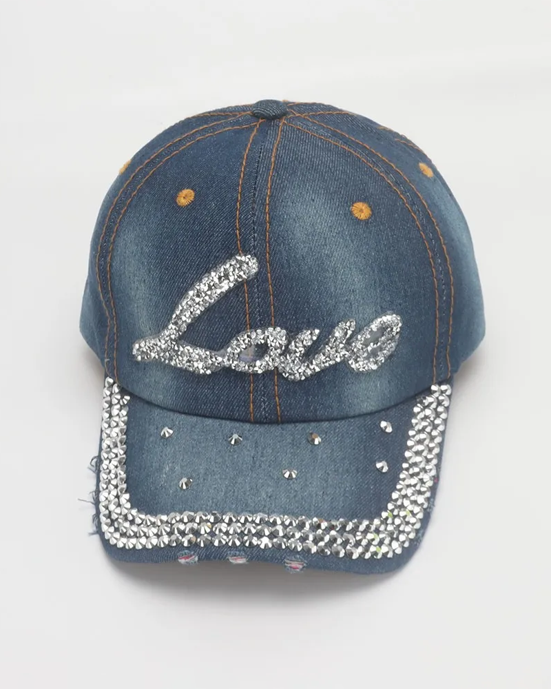 Women&#39;s rhinestone cap