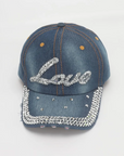 Women's rhinestone cap