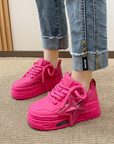 Fuchsia pink women's sneakers