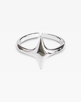 Silver star ring