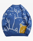 Pull with female cat motif