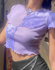 Violet crop top