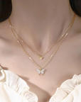 Butterfly pendant necklace